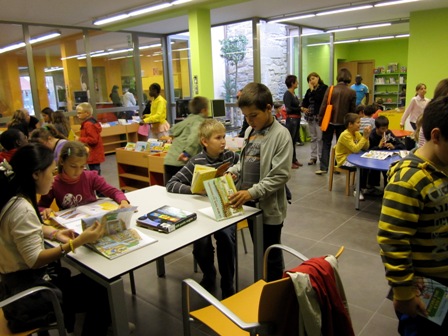 visita escolar a la biblioteca